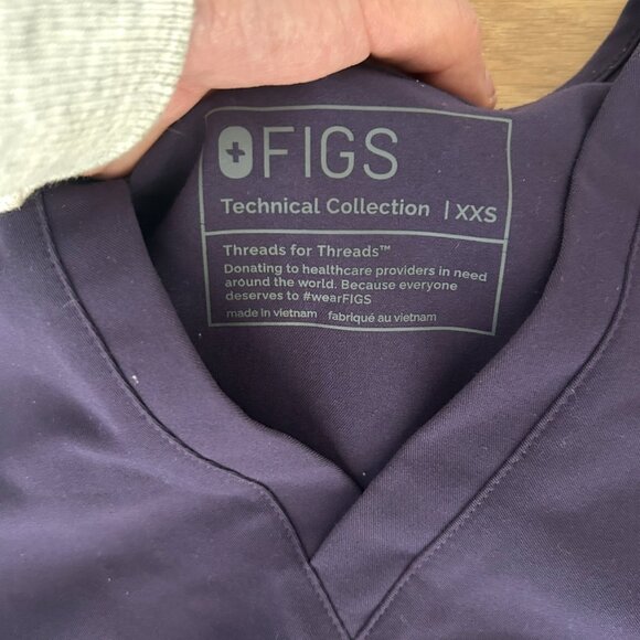 Figs SET Catarina Top & Zamora Jogger Purple Shadow - Picture 5 of 5